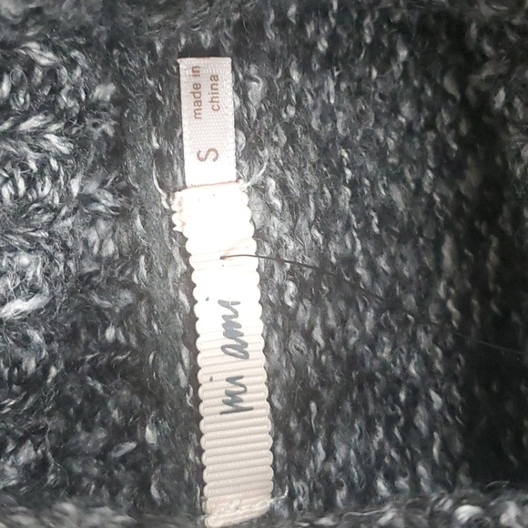 Francesca's Mi Ami Fairisle Crowl Neck w/Drawstring Oversized Sweater, Sz S, NEW - Picture 3 of 5